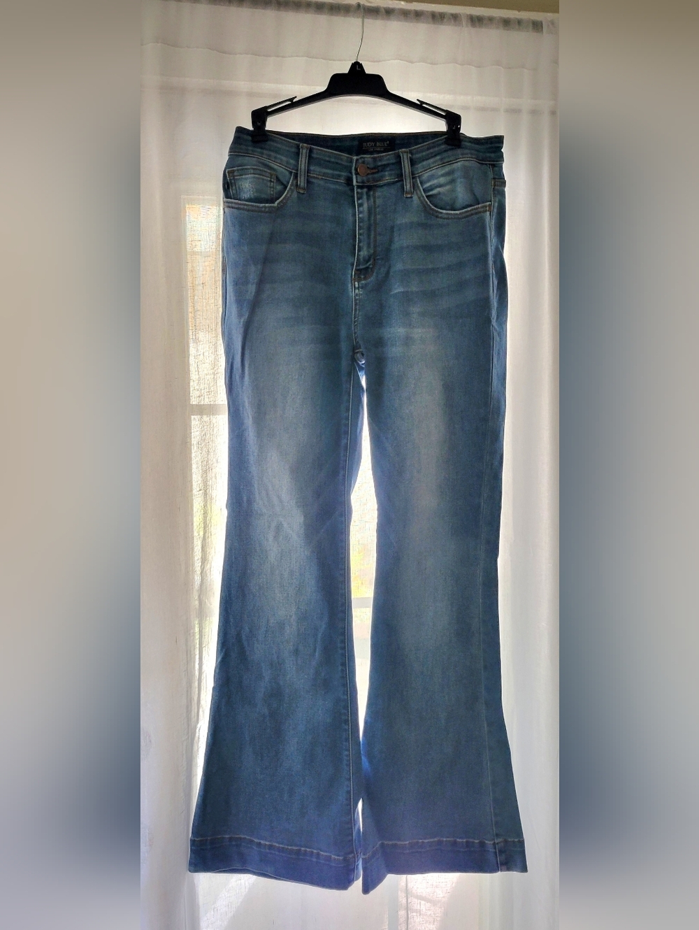 Judy Blue Women's High Rise Trouser Flare Jeans